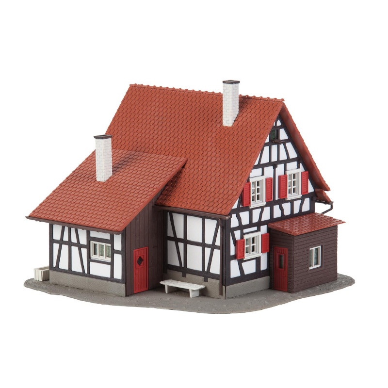 Maison à Colombages Faller 258 HO - Kit De Construction Miniature - Briques Apparentes