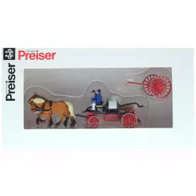 Véhicule à cheval pompe à incendie 1900 - HO 1/87 - PREISER 30425