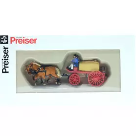 Véhicule à cheval citerne 1900 - HO 1/87 - PREISER 30426