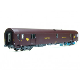 Voiture postale UIC brun PTT ép. IV - HO 1/87 - LS Models 40426