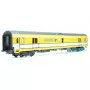 Voiture postale UIC jaune-blanc ép. V - HO 1/87 - LS Models 40428