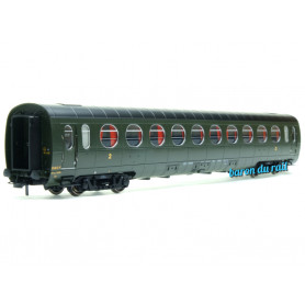 Voiture Allégée Etat "Saucisson" B10 SNCF - ép IIIb - HO 1/87- REE VB-473