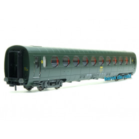 Voiture Allégée Etat "Saucisson" B10 SNCF - ép IV - HO 1/87- REE VB-478