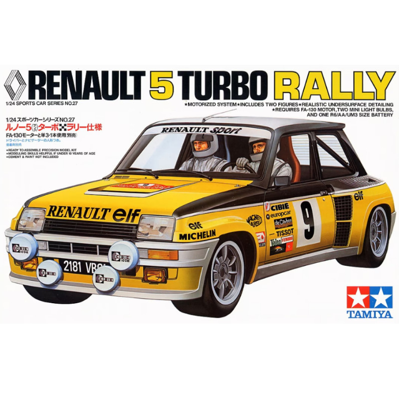 Renault 5 Turbo Rally - échelle 1/24 - TAMIYA 24027
