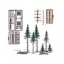 Scène de décor, parcours en forêt - HO 1/87 - BUSCH 1856
