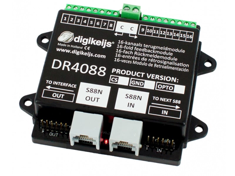 Digikeijs DR5088RC DIGIDETECT 16-fach RailCom-Rückmeldemodul H0 TT N NEU OVP