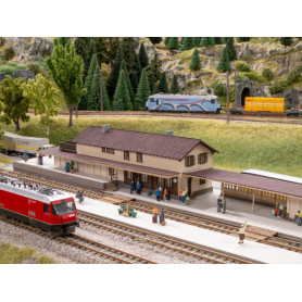Gare de Bergün - échelle HO 1/87 - NOCH 66005