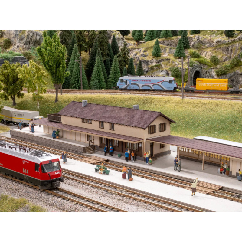 Gare de Bergün - échelle HO 1/87 - NOCH 66005