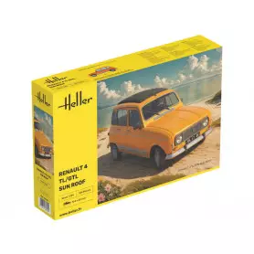 Renault 4L TL/GTL toit ouvrant - échelle 1/24 - HELLER 82704