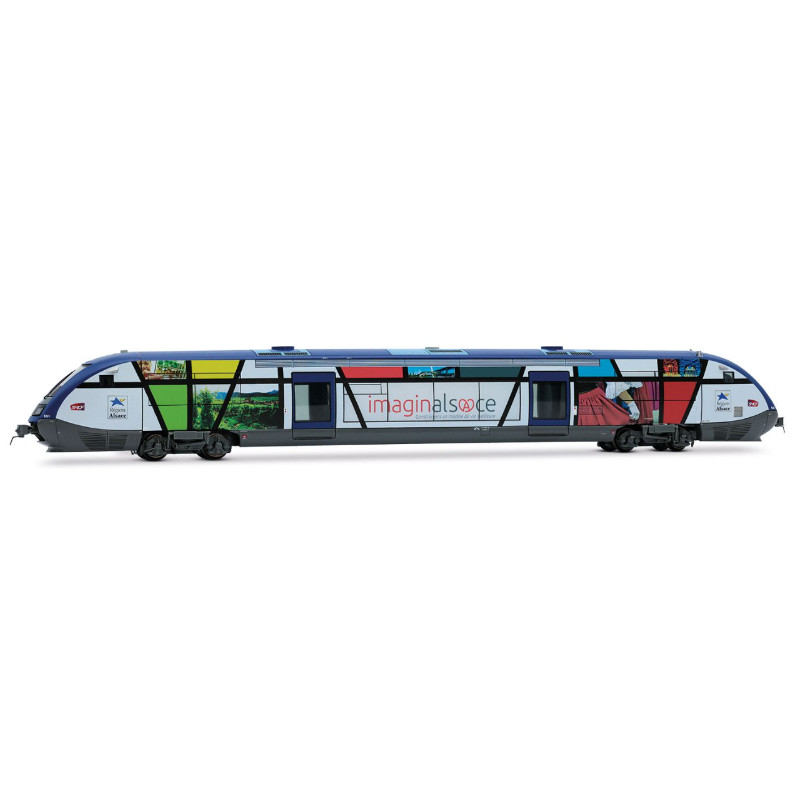 Autorail diesel X 73500 Imaginalsace SNCF ép. VI - digital son - HO 1/87 - JOUEF HJ2436S