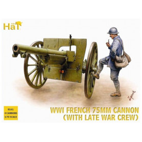 4x canons 75mm et infanterie française (x36) WWI - 1/72 - HAT 8161
