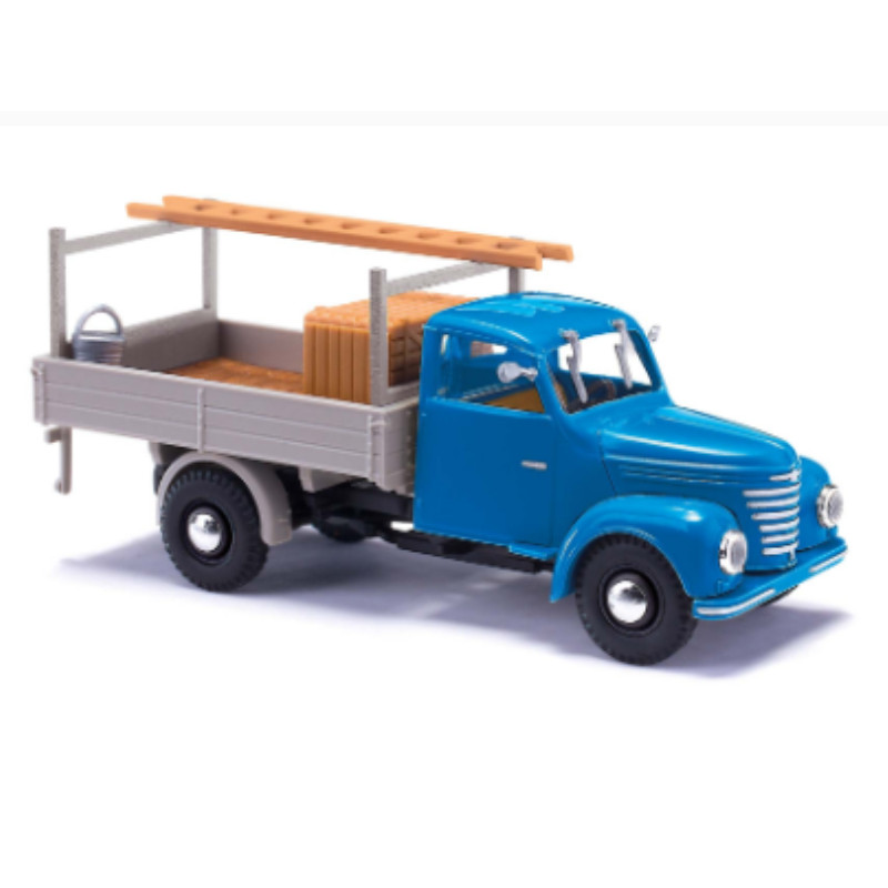 Framo V901/2 à plateau avec chargement - HO 1/87 - BUSCH 52309