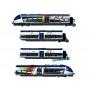 AGC Z27887 / Z27888, 4 éléments, livrée Alsace SNCF - ép VI - analogique - HO 1/87 - LS Models 10093
