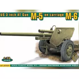 Canon antichar américain M5 de 3 pouces - 1/72 - ACE 72531