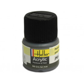 Gris fer mat Heller 92 acrylique - 12ml - HELLER 9092