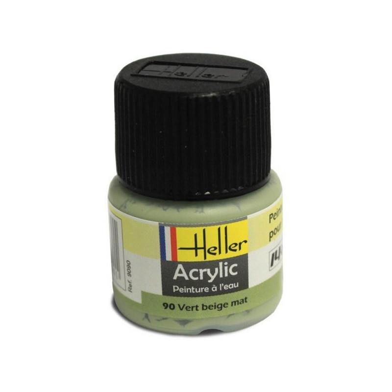 Vert beige mat Heller 90 acrylique - 12ml - HELLER 9090