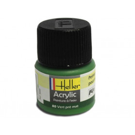 Vert pré mat Heller 80 acrylique - 12ml - HELLER 9080