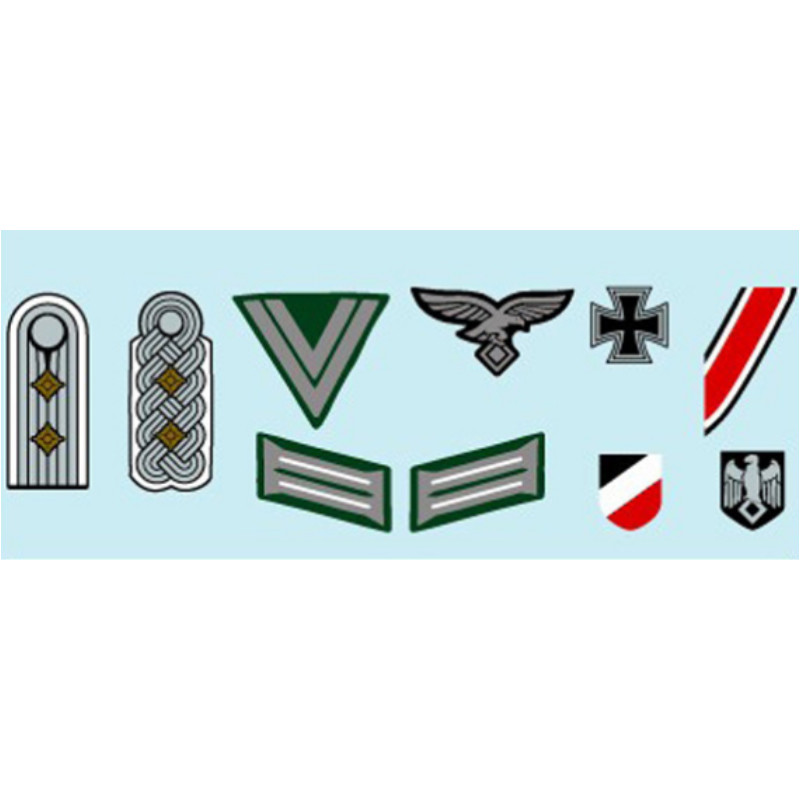decalcomanie decals 1/35 marquage militaire véhicules allemand WWII 2