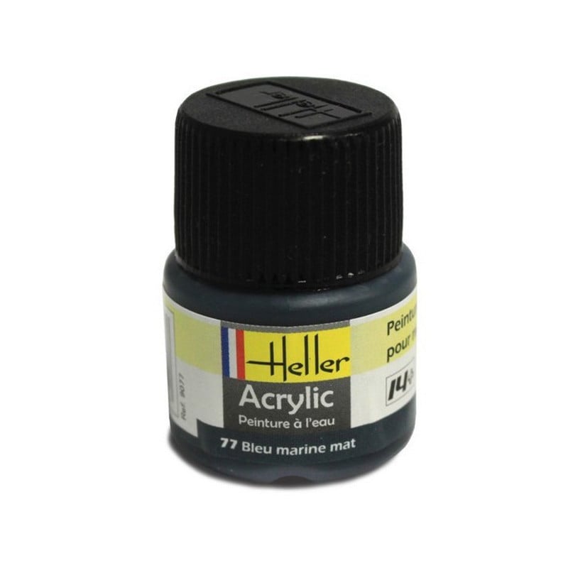 Bleu marine mat Heller 77 acrylique - 12ml - HELLER 9077