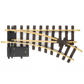Aiguillage motorisé droit à droite R1 30° - échelle G 1/22,5 - LGB 12050