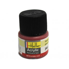 Ecarlate mat Heller 60 acrylique - 12ml - HELLER 9060