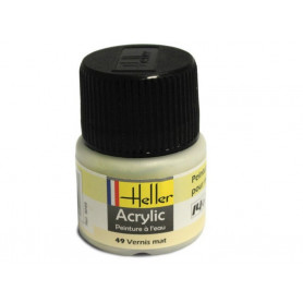 Vernis mat Heller 49 acrylique - 12ml - HELLER 9049