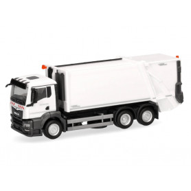 Camion poubelle MAN TGS blanc - HO 1/87 - HERPA 319010