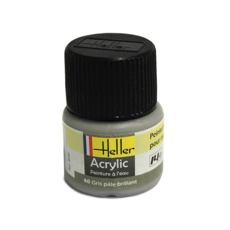 Gris pâle brillant Heller 40 acrylique - 12ml - HELLER 9040