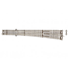 Aiguillage à droite Wl10 345mm 10 degrés - ROCO 42491