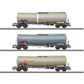 Set 3x wagons citernes ermewa ép VI - HO 1/87 - 3 RAILS - Märklin 46545
