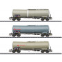 Set 3x wagons citernes ermewa ép VI - HO 1/87 - 3 RAILS - Märklin 46545