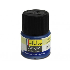 Bleu de France brillant Heller 14 acrylique - 12ml - HELLER 9014