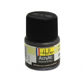 Marron armée brillant Heller 10 acrylique - 12ml - HELLER 9010