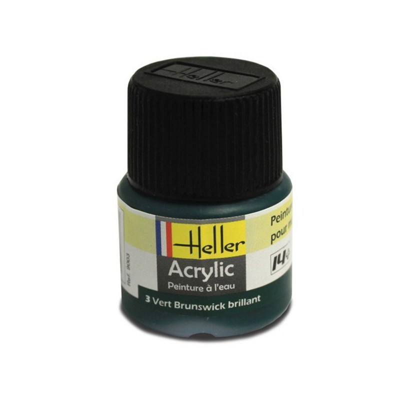 Vert brunswick brillant Heller 3 acrylique - 12ml - HELLER 9003