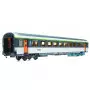 Voiture VTU B10tu Corail, logo nouille, SNCF ép. IV - HO 1/87 - LS Models E102