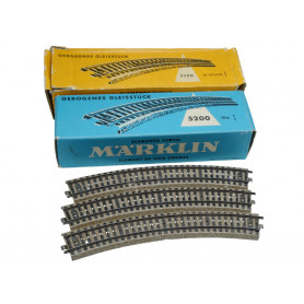 19x rails courbes rayon 437,4 mm 30° voie M Märklin 5200