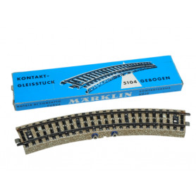 Rail de contact courbe voie M Märklin 5104