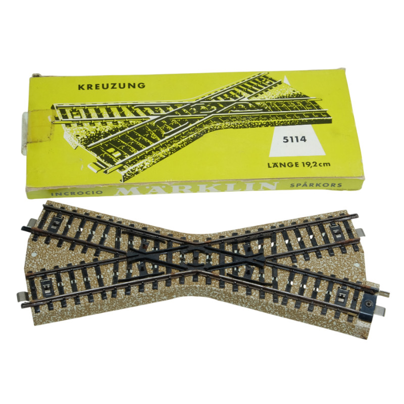 Croisement long 19cm voie M Märklin 5114