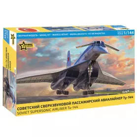 Avion de ligne supersonique soviétique Tu-144 - 1/144 - ZVEZDA 7045