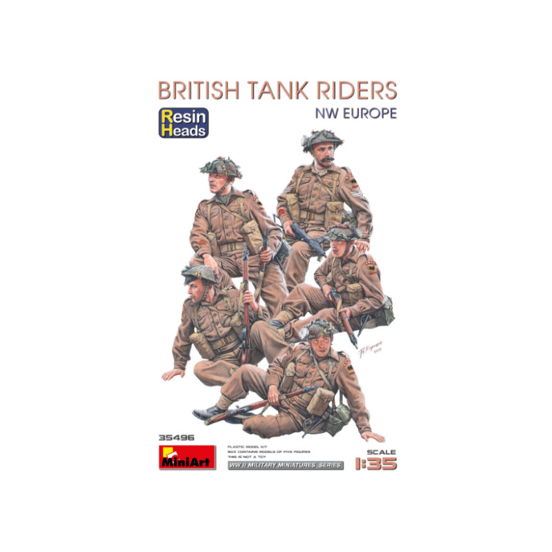 Equipage de char britanniques - échelle 1/35 - MINIART 35496