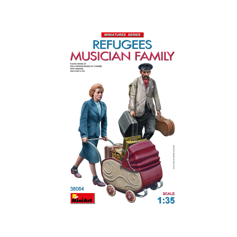 Famille de réfugiés musiciens - échelle 1/35 - MINIART 38084