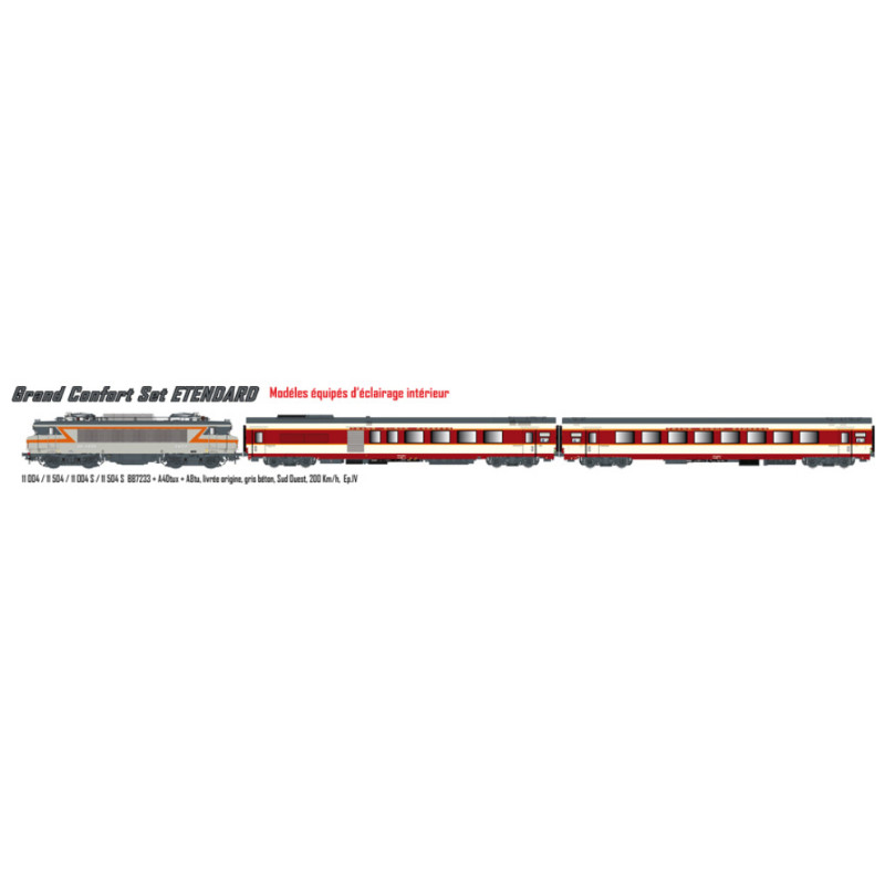 Set Grand Confort Etendard BB7233 + A4Dtux + A8tu ép. IV - analogique - LS Models 11004
