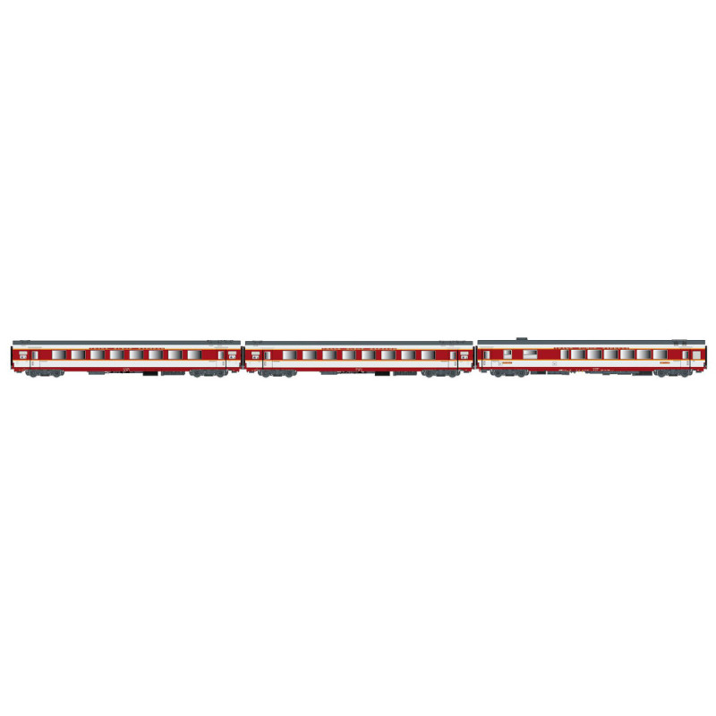 Set 3x voitures Grand Confort Etendard ép. IV - DC - LS Models 40084DC