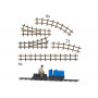 Set train de jardin miniature pour diorama - HO 1/87 - BUSCH 79828