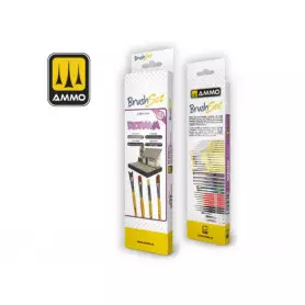 Ensemble de 4x pinceaux pour dioramas - AMMO MIG 7613