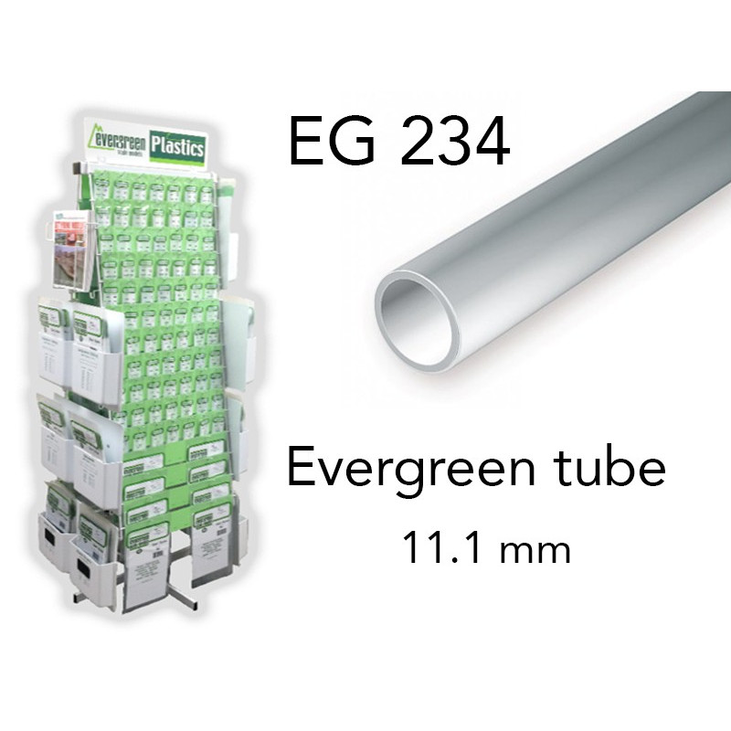 Evergreen EG234 - (x2) tube styrène ø 11.1 mm