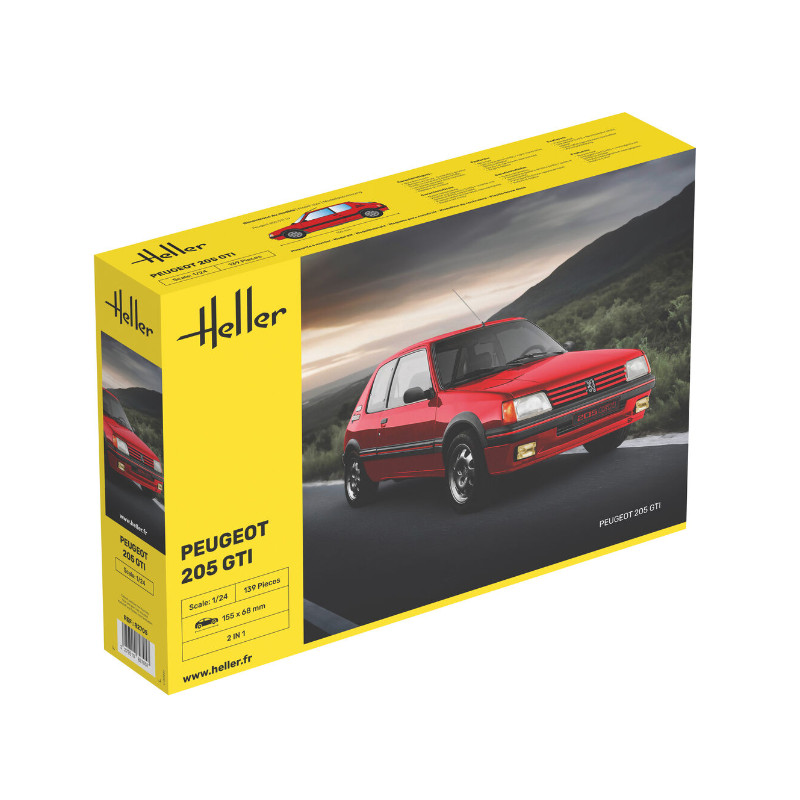 Peugeot 205 GTI - échelle 1/24 - HELLER 82705