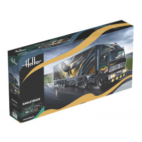 Camion Renault G260 avec semi-remorque - échelle 1/24 - HELLER 80784