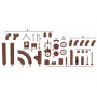 Ensemble de tuyaux industriels (set 1) - HO 1/87 - FALLER 180327