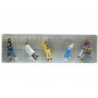 Personnes faisant les courses et caddy - HO 1/87 - PREISER 10492